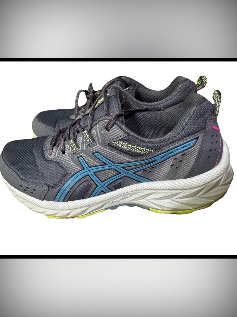 Asics Gel Venture 9 Light Blue Trail Sneakers Shoes Woman’s Size 8 Running